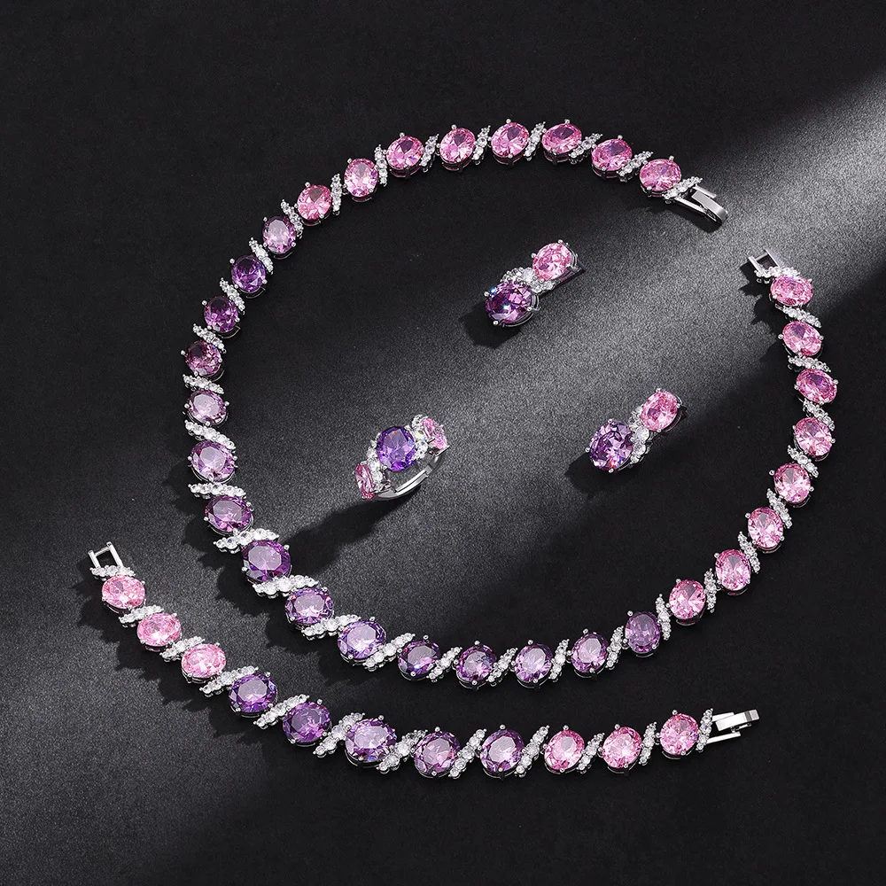 Elegant Luxury Zircon Jewelry Set for Cross-border Bestsellers, Perfect for Weddings, Banquets, and Parties
Elegant Luxury Zircon Jewelry Set for Cross-border Bestsellers, Perfect for Weddings, Banquets, and Parties