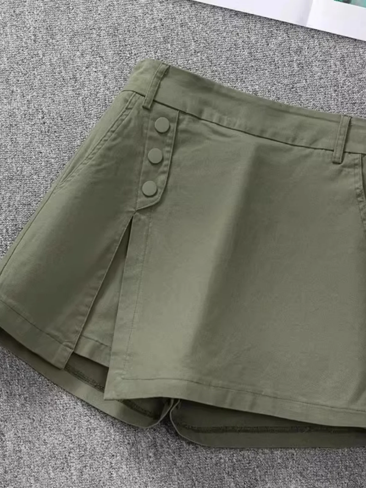High Waist A-Line Skirt Pants Women's Utility Cotton Shorts Skirt Casual High Waist Loose Fit Autumn New Style
High Waist A-Line Skirt Pants Women's Utility Cotton Shorts Skirt Casual High Waist Loose Fit Autumn New Style