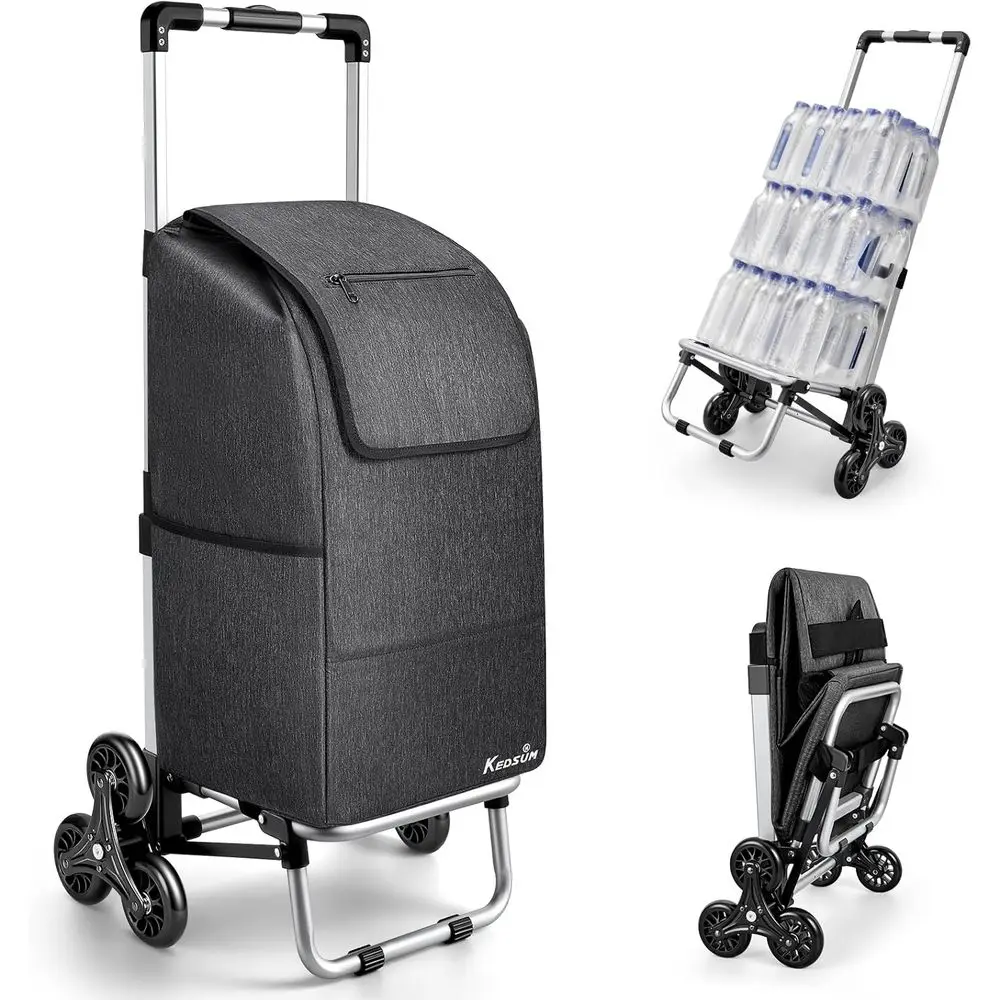 2-in-1 Folding Stair Climbing Cart, 300lbs Capacity, Waterproof Bag for Shopping, Lightweight & Durable
2-in-1 Folding Stair Climbing Cart, 300lbs Capacity, Waterproof Bag for Shopping, Lightweight & Durable