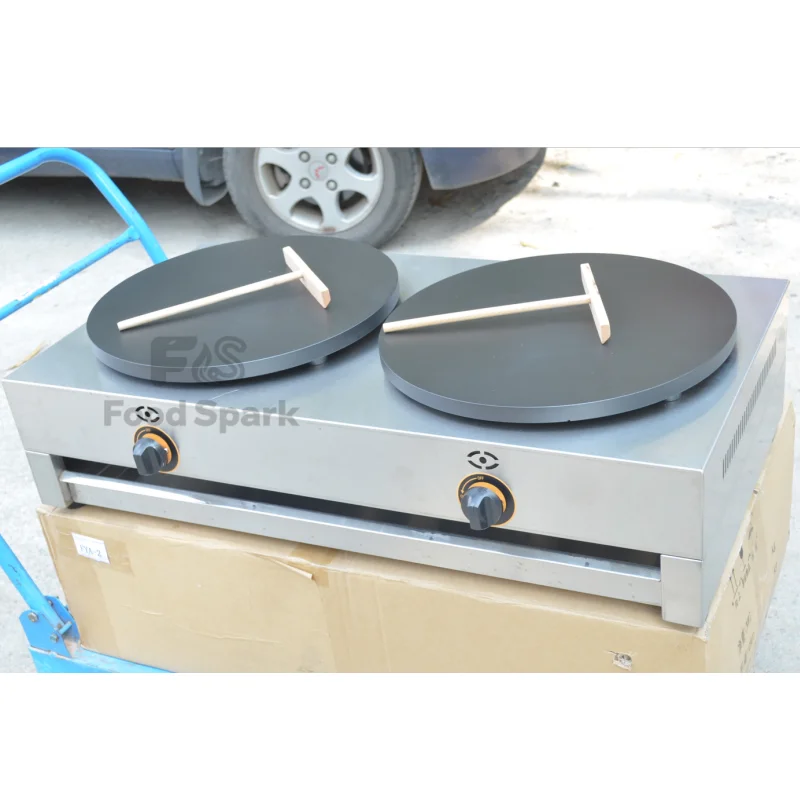 High Quality CE Counter Top Non Stick Plate Commercial Gas Pancake Crepe Maker
High Quality CE Counter Top Non Stick Plate Commercial Gas Pancake Crepe Maker