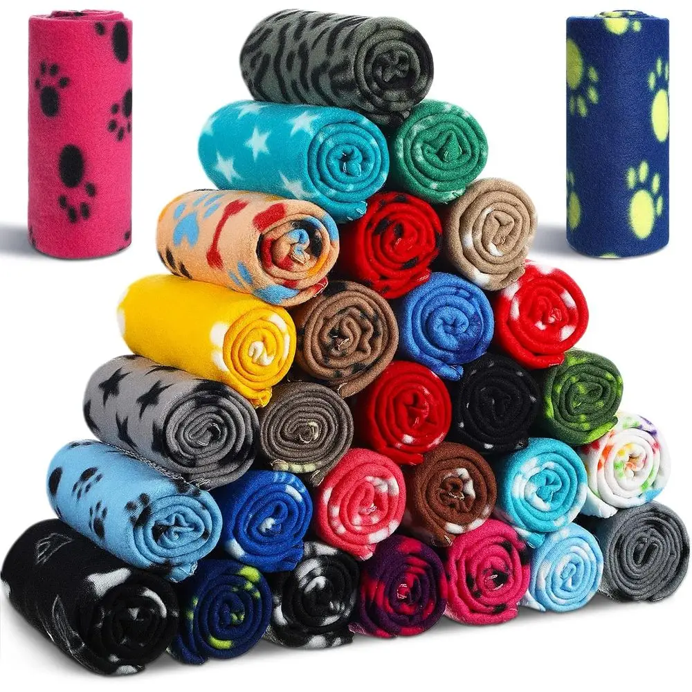 28 Pieces Puppy Blanket Bulk Small leece Pet Blanket or Puppy Dogs Kitten Cats Pets Sot Warm Paw Print Sleep Mat Bed Covers, 28
28 Pieces Puppy Blanket Bulk Small leece Pet Blanket or Puppy Dogs Kitten Cats Pets Sot Warm Paw Print Sleep Mat Bed Covers, 28