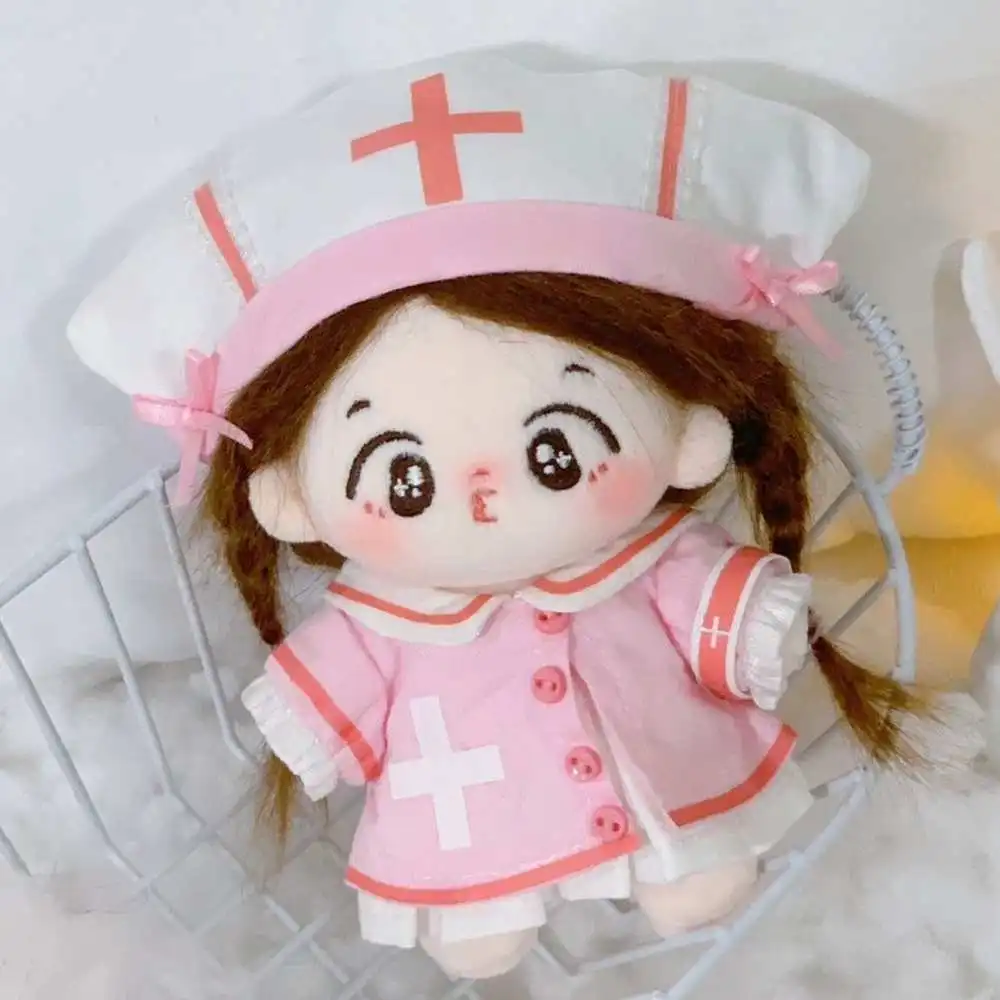 Pink Nurse Uniform for 10cm Idol Cotton Doll Dress Up Cospslay Replacement Outfit Changing Clothing Lovely DIY Doll Accessories
Pink Nurse Uniform for 10cm Idol Cotton Doll Dress Up Cospslay Replacement Outfit Changing Clothing Lovely DIY Doll Accessories