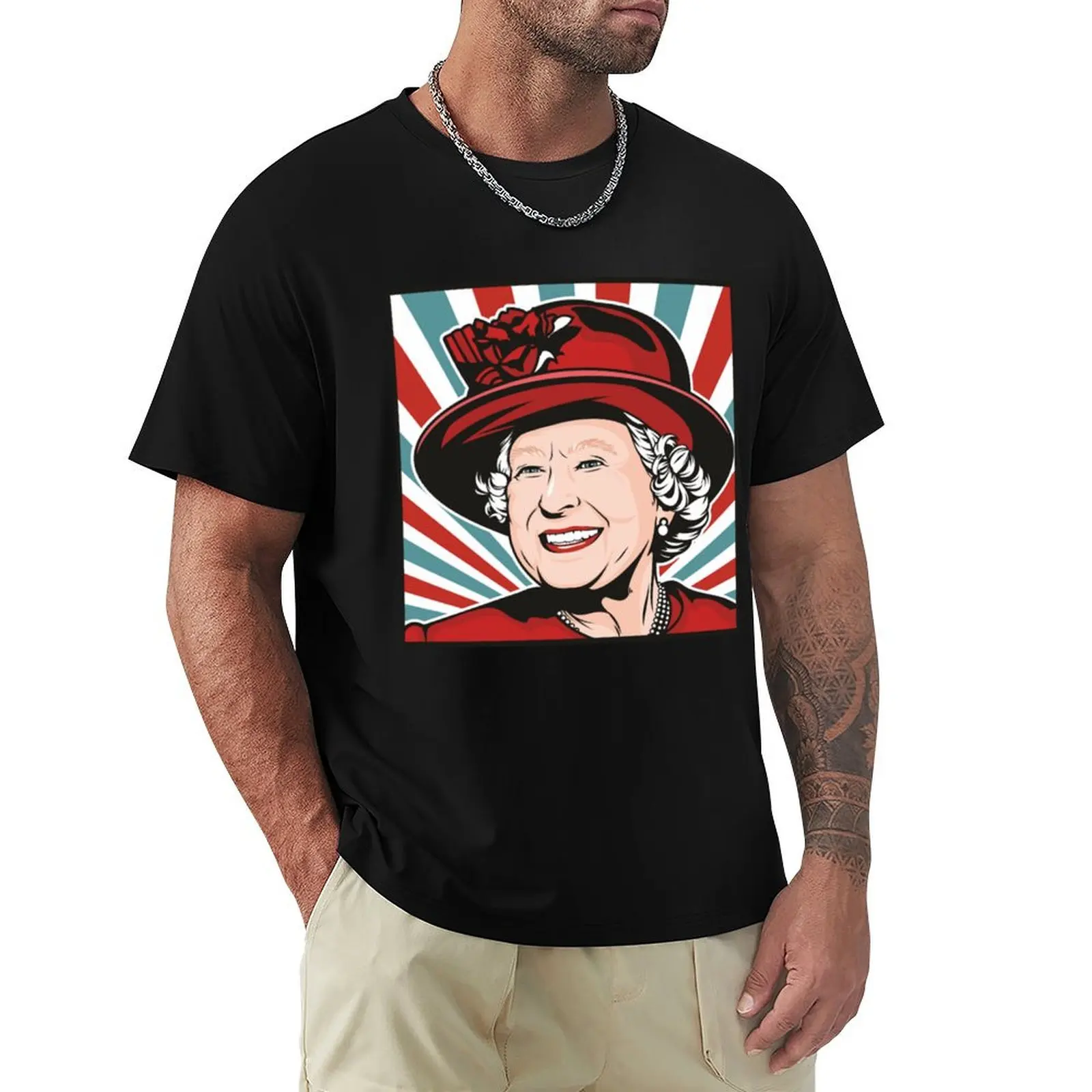 Queen Elizabeth T-ShirtHRH Queen Elizabeth II T-Shirt baggy shirts tees tops Men's t-shirts
Queen Elizabeth T-ShirtHRH Queen Elizabeth II T-Shirt baggy shirts tees tops Men's t-shirts
