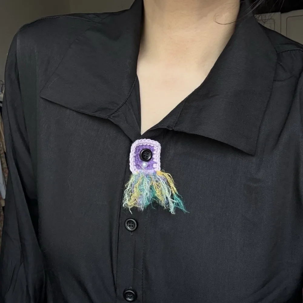 Unique Starfish Childlike Button Decoration Flower Jellyfish Knitted Fake Cravat Beaded Colorful DIY Shirt Accessories Unisex
Unique Starfish Childlike Button Decoration Flower Jellyfish Knitted Fake Cravat Beaded Colorful DIY Shirt Accessories Unisex