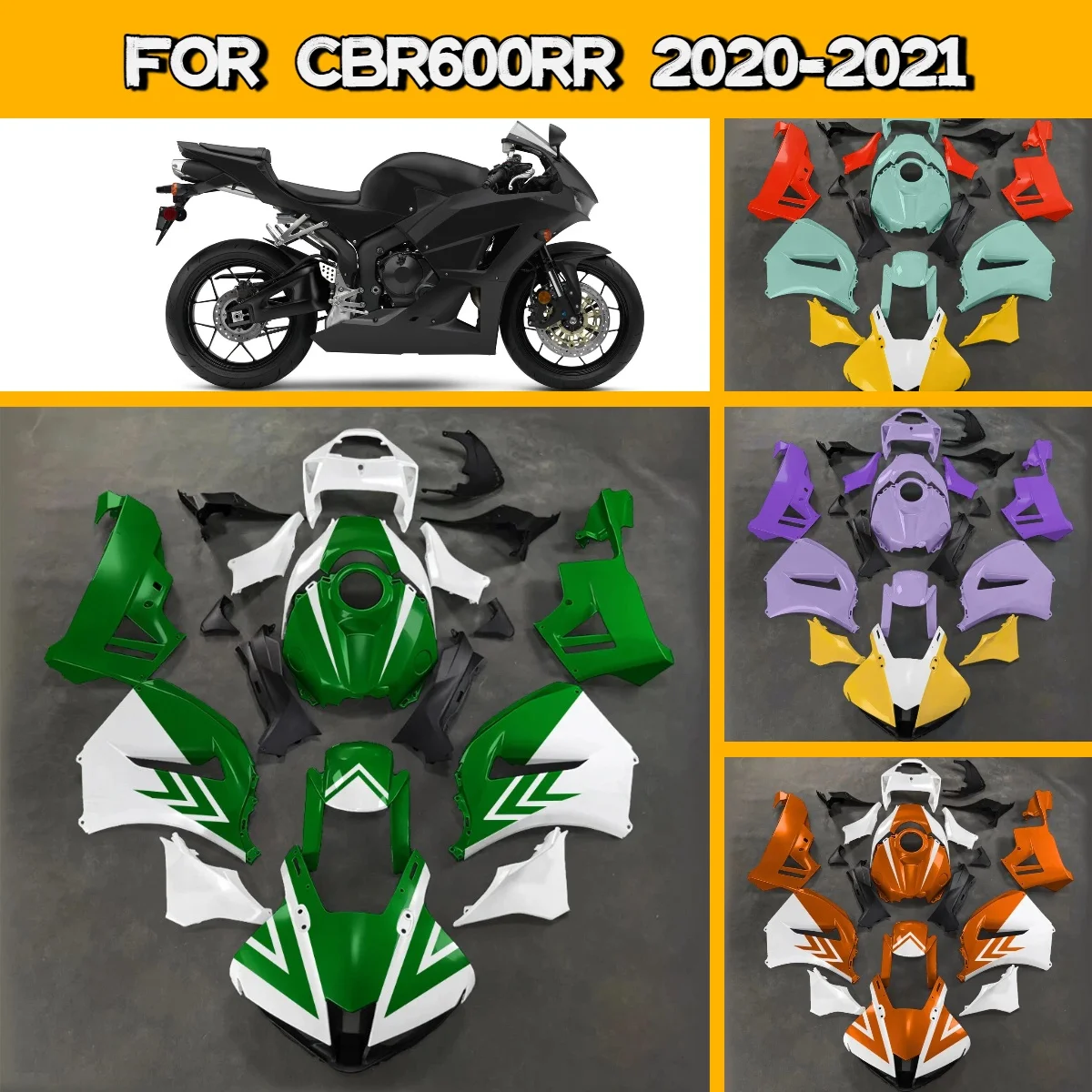 Motorcycle Fairings for 2020 2021 Honda CBR 600RR Hot Style Injection Molded Fairing Kit Unique Design 20 21 CBR600RR
Motorcycle Fairings for 2020 2021 Honda CBR 600RR Hot Style Injection Molded Fairing Kit Unique Design 20 21 CBR600RR