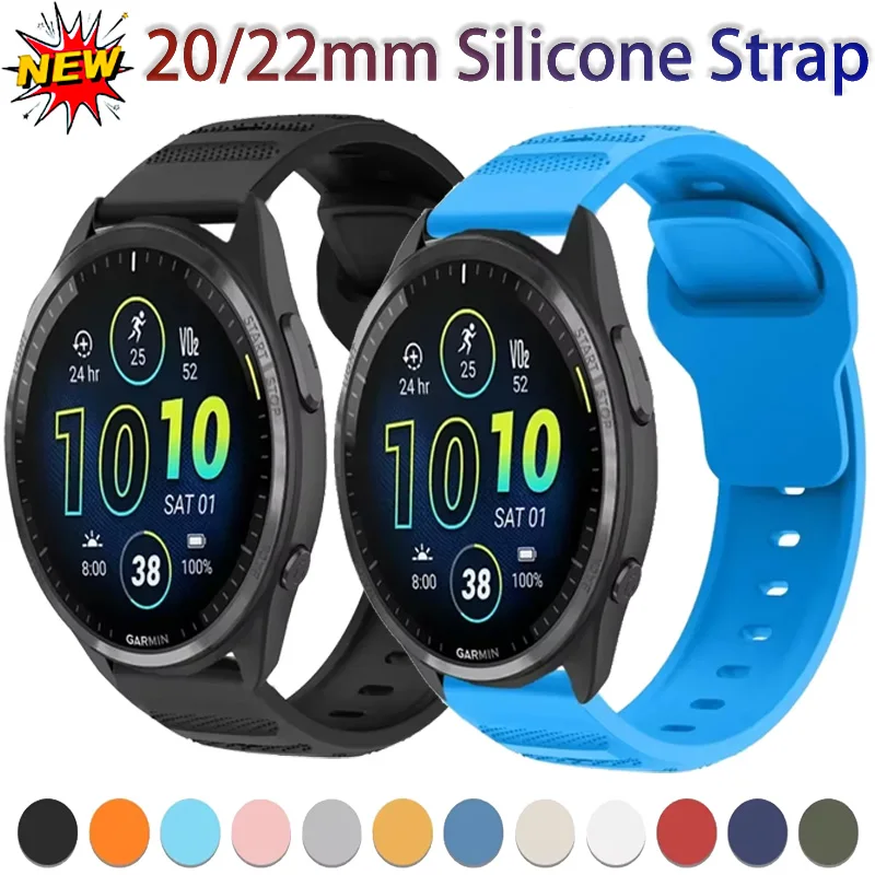 20/22mm Silicone Strap for Garmin Active 5/Vivoactive 5/Venu 3 Breathable Bracelet for Garmin Forerunner 965 265 165 55 955 Belt
20/22mm Silicone Strap for Garmin Active 5/Vivoactive 5/Venu 3 Breathable Bracelet for Garmin Forerunner 965 265 165 55 955 Belt