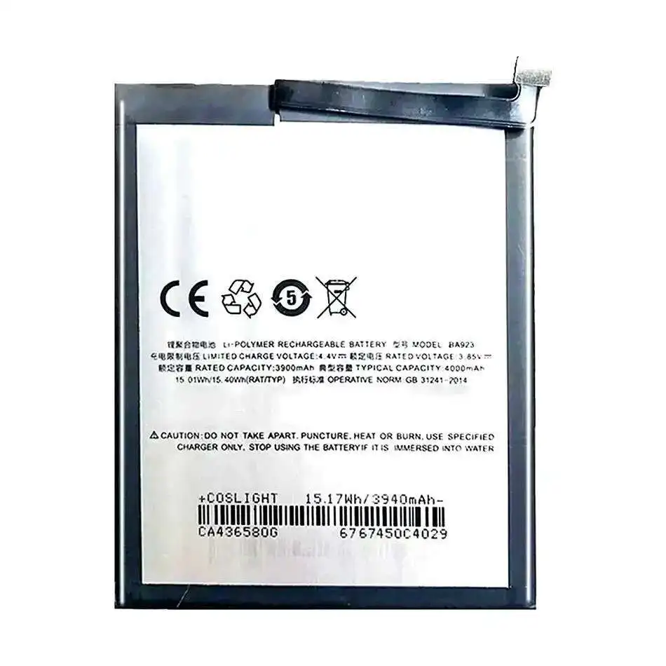 For Meizu Note 9 M9 4000mAh Mobile Phone Battery Durable Premium Replacement BA923
For Meizu Note 9 M9 4000mAh Mobile Phone Battery Durable Premium Replacement BA923