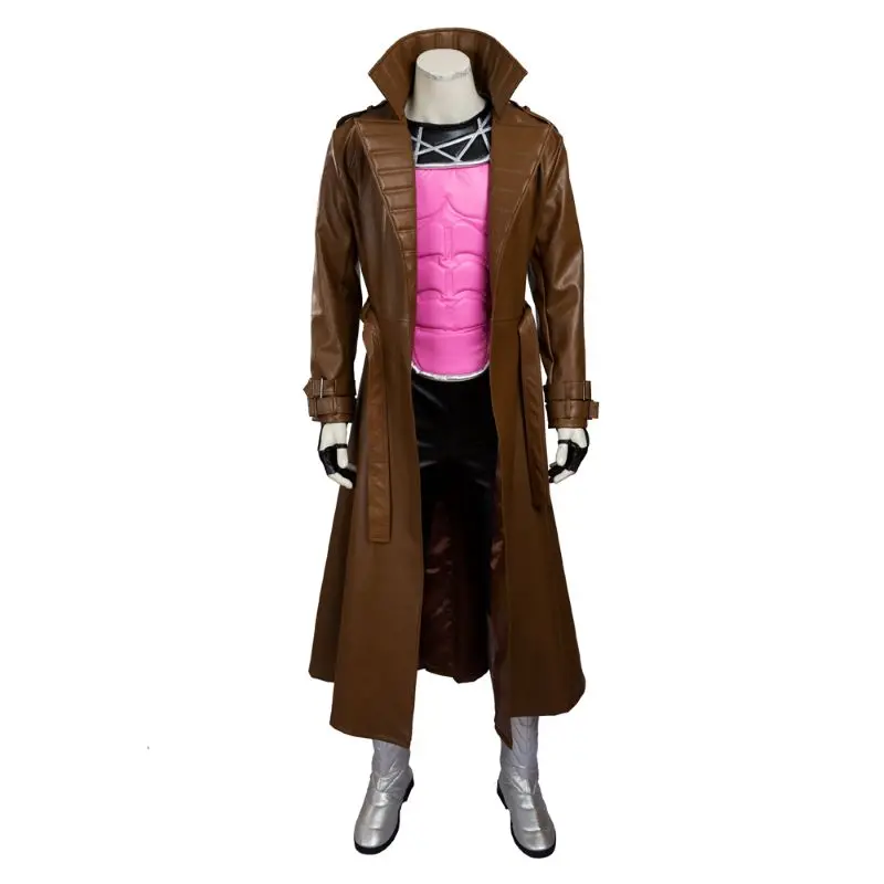 Superhero Gambit Costume X-Men Gambit Cosplay Costume Adult Man Halloween Party PU Leather Suit Long Trench Coat Custom Size
Superhero Gambit Costume X-Men Gambit Cosplay Costume Adult Man Halloween Party PU Leather Suit Long Trench Coat Custom Size