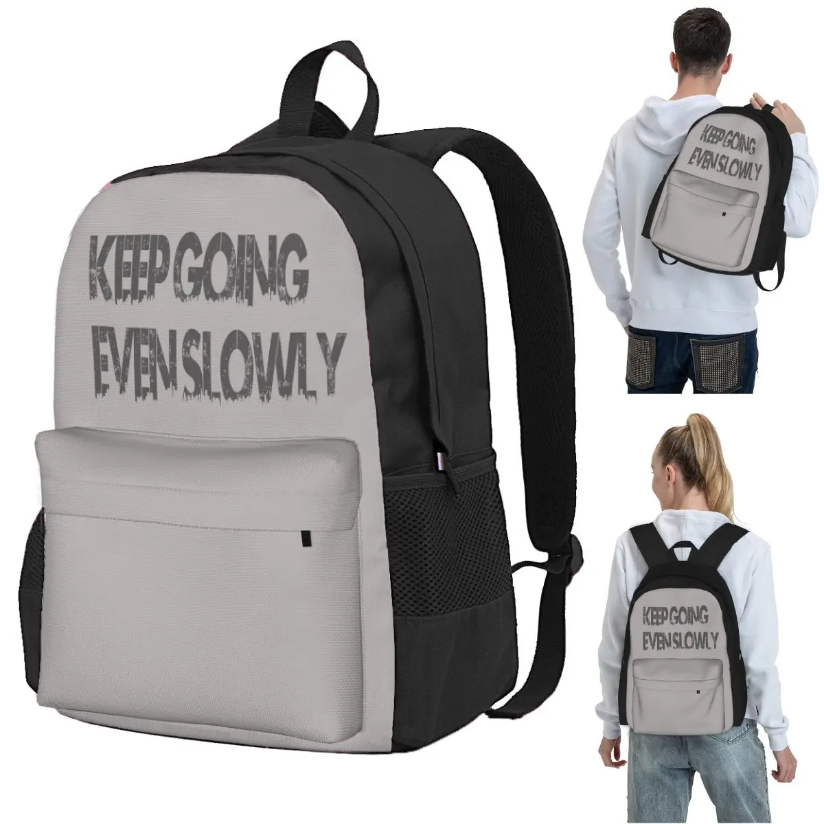 Keep Going Even Slowly - Motivation Backpack Student BookBag Children School Bag Computer Shoulder Bags for Boys Girls
Keep Going Even Slowly - Motivation Backpack Student BookBag Children School Bag Computer Shoulder Bags for Boys Girls