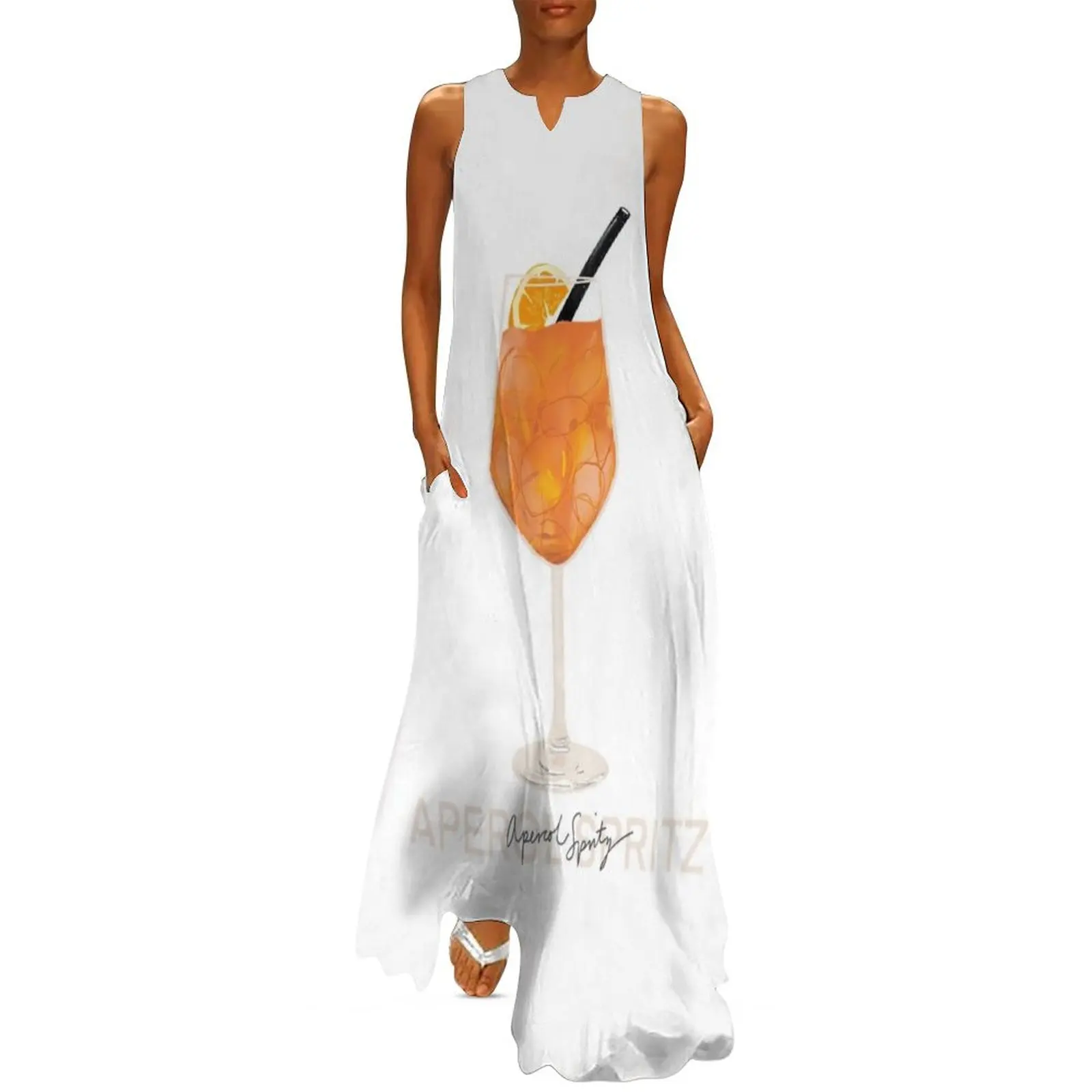 Aperol Spritz Print \t Long Dress evening dress woman Party dresses for women long dress women prom
Aperol Spritz Print \t Long Dress evening dress woman Party dresses for women long dress women prom