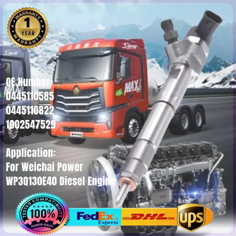 0445110585 0445110822 1002547529 Топливная форсунка Common Rail для дизельного двигателя Weichai Power WP3Q130E40 для автобусов
0445110585 0445110822 1002547529 Топливная форсунка Common Rail для дизельного двигателя Weichai Power WP3Q130E40 для автобусов