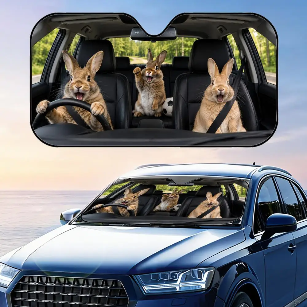 Bunny Soccer Fan Sun Visor Car Front Windshield Sun Shade Foldable Reflective UV Protection Heat Insulation Cover
Bunny Soccer Fan Sun Visor Car Front Windshield Sun Shade Foldable Reflective UV Protection Heat Insulation Cover