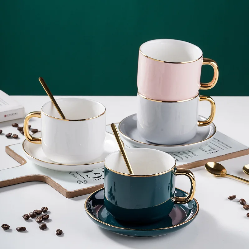 LH ceramic coffee cups and saucers, Phnom Penh gift cups, afternoon tea gold-painted cup covers, assembly spoons
LH ceramic coffee cups and saucers, Phnom Penh gift cups, afternoon tea gold-painted cup covers, assembly spoons
