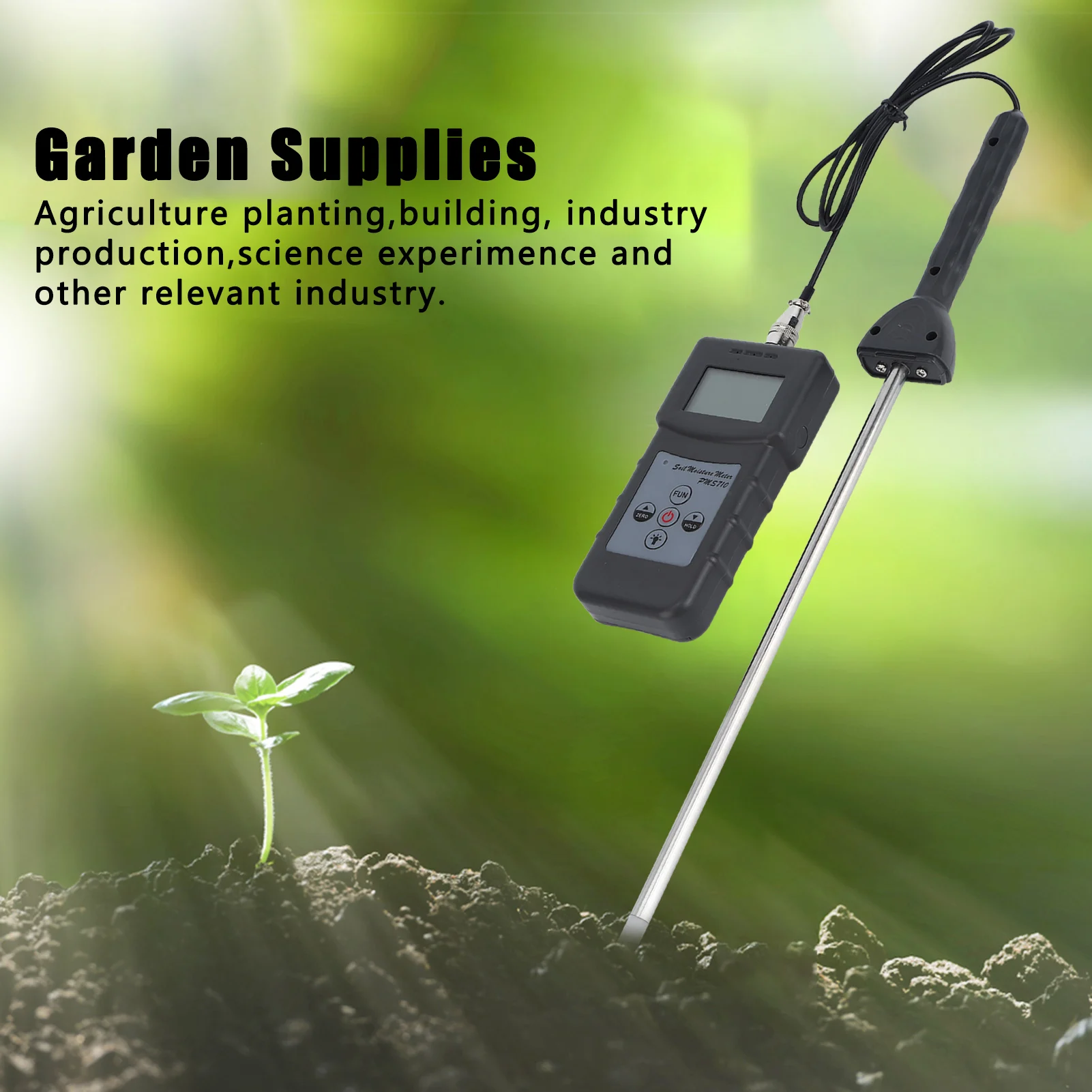 PMS710 Portable Digital Soil Moisture Meter Tester Planting Moisture Analyzer for Garden Supply Soil Moisture Detector
PMS710 Portable Digital Soil Moisture Meter Tester Planting Moisture Analyzer for Garden Supply Soil Moisture Detector