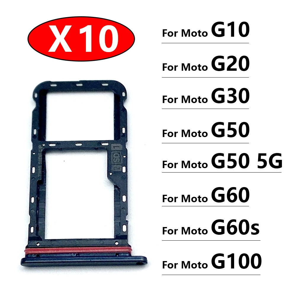 10Pcs/Lot, New For Motorola Moto G10 G20 G30 G50 G60 G60s G100 5G SIM Card Tray Slot Holder Adapter Accessories
10Pcs/Lot, New For Motorola Moto G10 G20 G30 G50 G60 G60s G100 5G SIM Card Tray Slot Holder Adapter Accessories
