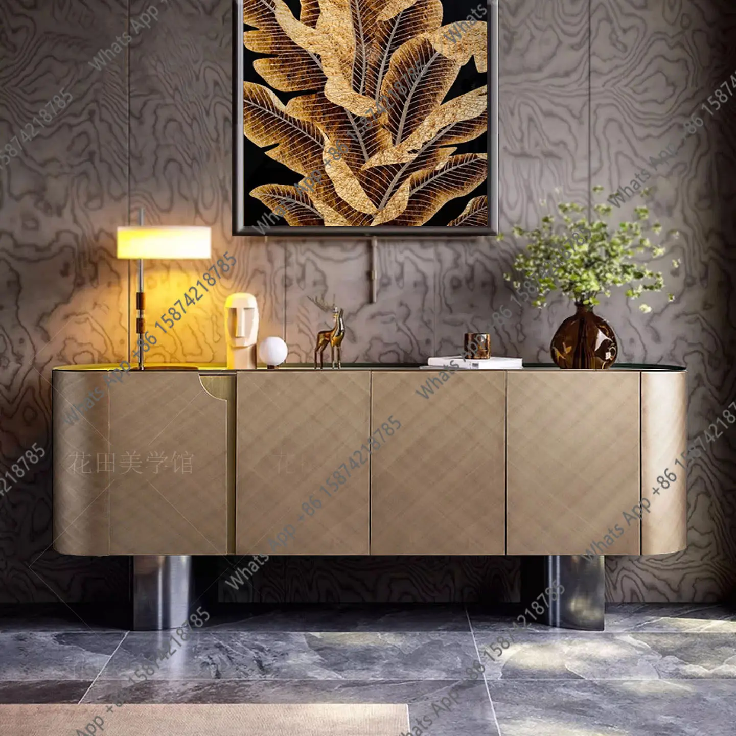 Italian light luxury door cabinet household living room wall decorative cabinet modern villa metallic paint designer dining
Italian light luxury door cabinet household living room wall decorative cabinet modern villa metallic paint designer dining