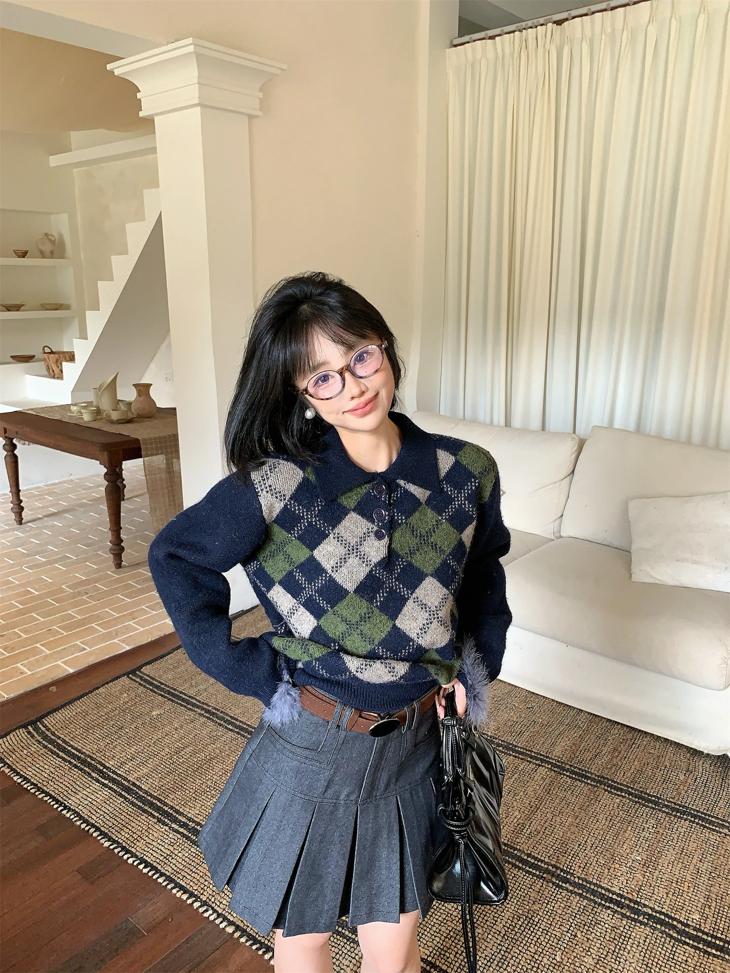 Soft ort Knitted Collar Sweater Women's Autumn Winter Iced Americano id Pattern Flip Collar Knitwear Comfortable Fit
Soft ort Knitted Collar Sweater Women's Autumn Winter Iced Americano id Pattern Flip Collar Knitwear Comfortable Fit