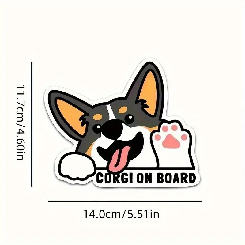 Corgi on Board Car Window Sticker - Cute Waterproof Vinyl Decal with Matte Finish, Self-Adhesive one-time use dog alert sign
Corgi on Board Car Window Sticker - Cute Waterproof Vinyl Decal with Matte Finish, Self-Adhesive one-time use dog alert sign