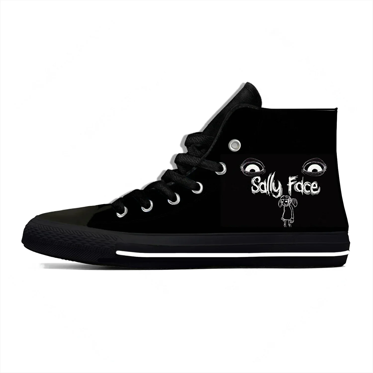 Hot Summer Game Sally Face Novelty Design Fashion High Top Latest Canvas Shoes Men Women Casual Sneakers Classic Board Shoes
Hot Summer Game Sally Face Novelty Design Fashion High Top Latest Canvas Shoes Men Women Casual Sneakers Classic Board Shoes
