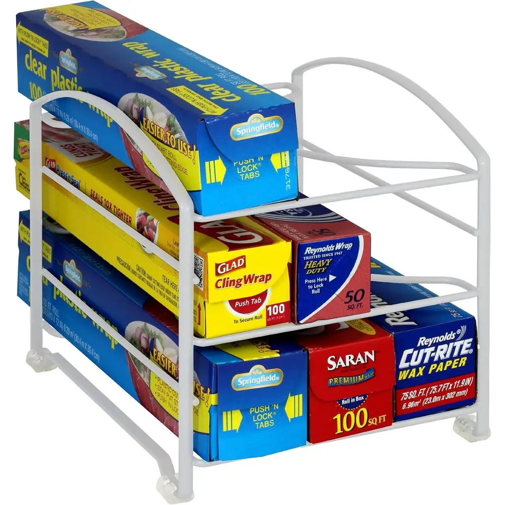 Wrap Organizer Rack for Kitchen, White (Small/Stand, 2-1/2 Box)
Wrap Organizer Rack for Kitchen, White (Small/Stand, 2-1/2 Box)