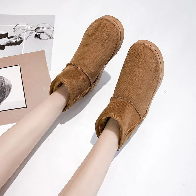 Warm Work Solid Color Snow Boots for Women Fleece-Lined High Quality Footwear Hot Boot Autumn Winter On Promotion Woman Shoes
Warm Work Solid Color Snow Boots for Women Fleece-Lined High Quality Footwear Hot Boot Autumn Winter On Promotion Woman Shoes