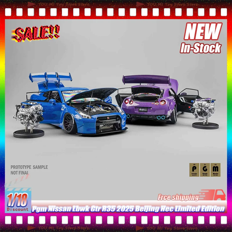1:18 In Stock Pgm Nissan Lbwk Gtr R35 2025 Beijing Hec Limited Edition Alloy Diecast Car Model For Display Collection Decoration
1:18 In Stock Pgm Nissan Lbwk Gtr R35 2025 Beijing Hec Limited Edition Alloy Diecast Car Model For Display Collection Decoration