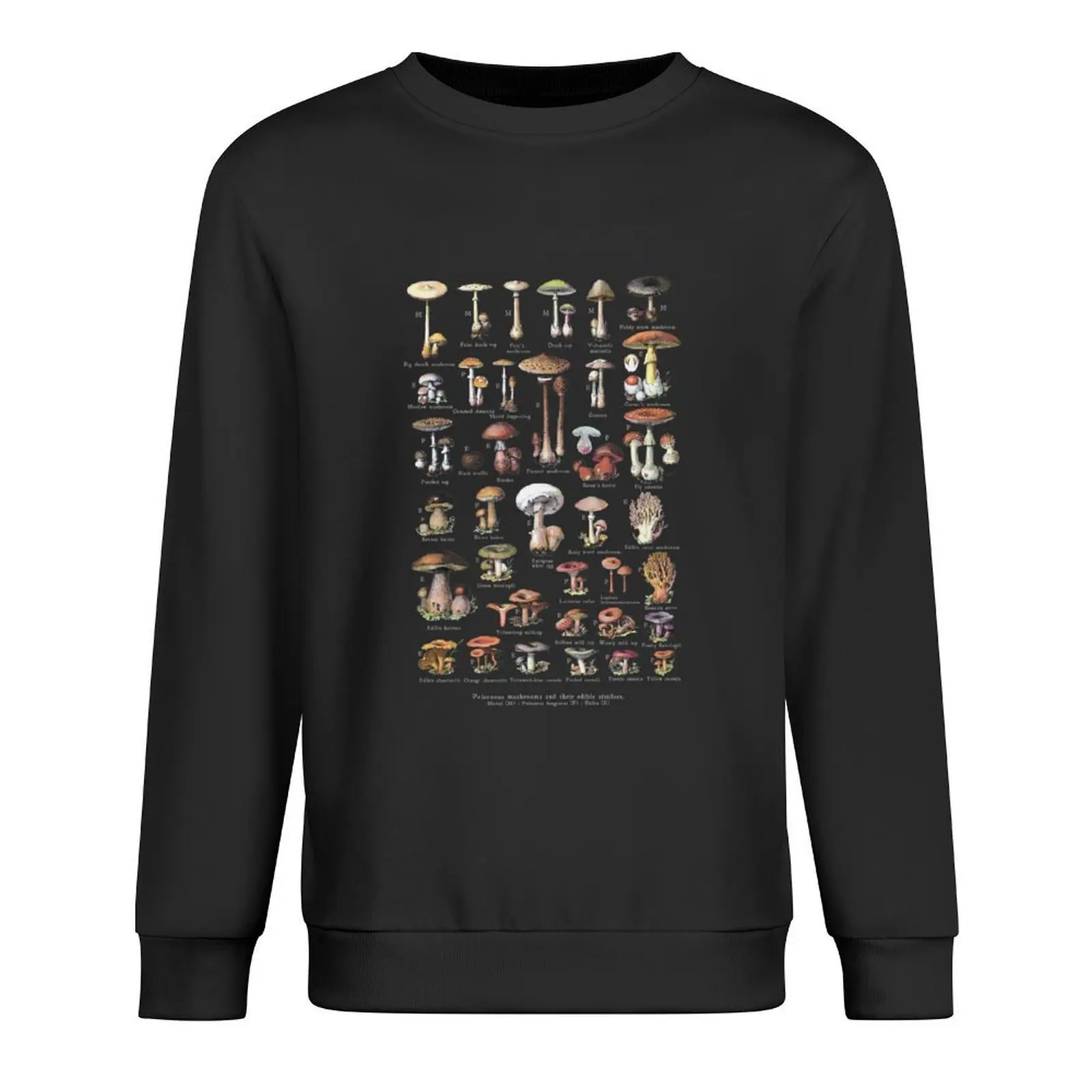 Adolphe Millot - mushrooms, English names - black Pullover men's winter sweater men clothing autumn sweatshirt for men
Adolphe Millot - mushrooms, English names - black Pullover men's winter sweater men clothing autumn sweatshirt for men