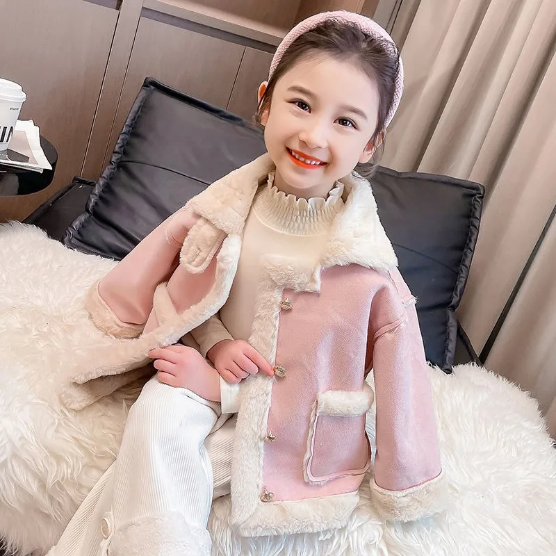 Girl's Fur Lined Winter Coat 2025 New Style Fleece Lined Thickened Children's Jacket Stylish Baby Winter Outerwear
Girl's Fur Lined Winter Coat 2025 New Style Fleece Lined Thickened Children's Jacket Stylish Baby Winter Outerwear