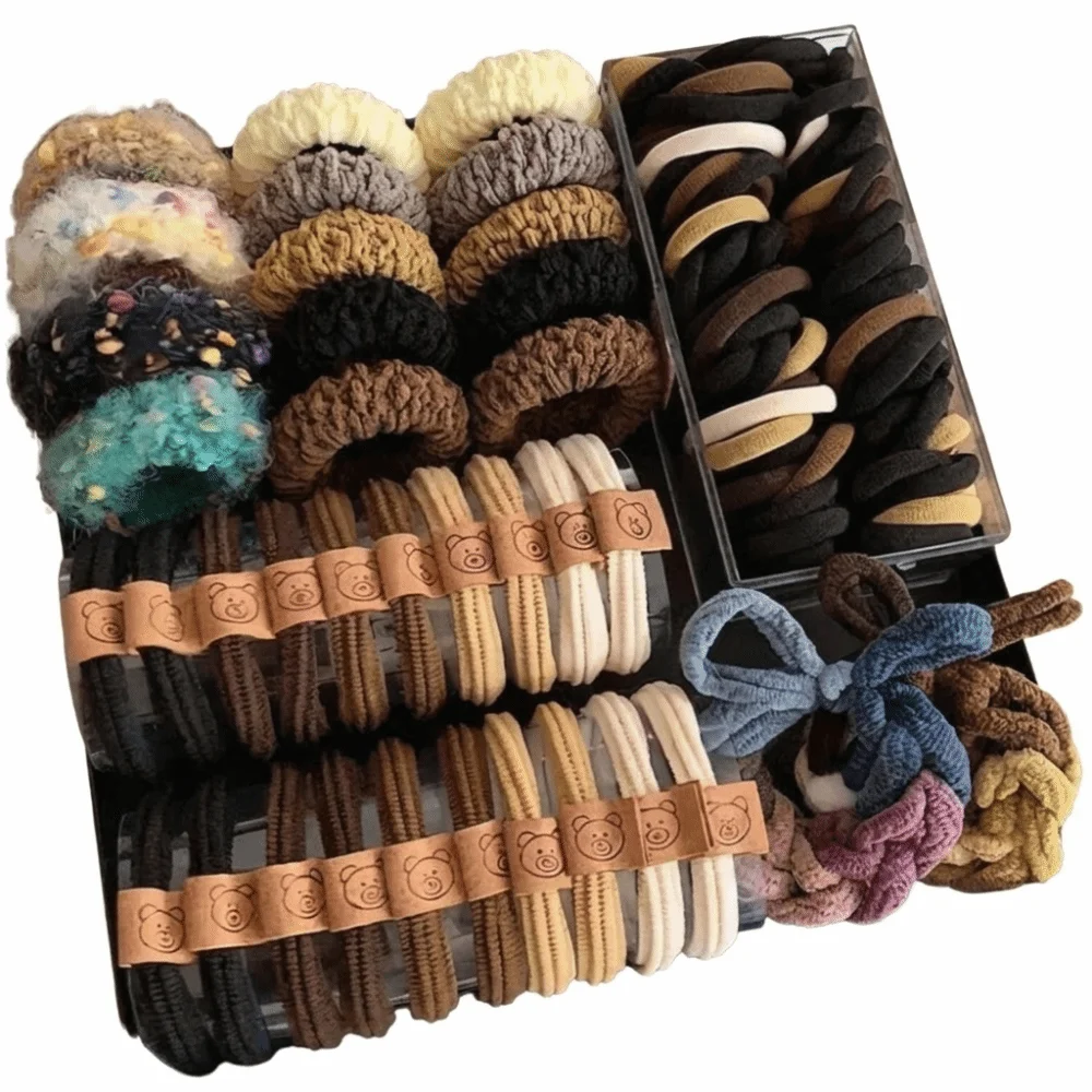 136Pcs High Elastic Brown Hair Accessories Set No Crease Sweet Fabric Hair Scrunchies Cute Elastic Hair Bands for Women Girls
136Pcs High Elastic Brown Hair Accessories Set No Crease Sweet Fabric Hair Scrunchies Cute Elastic Hair Bands for Women Girls