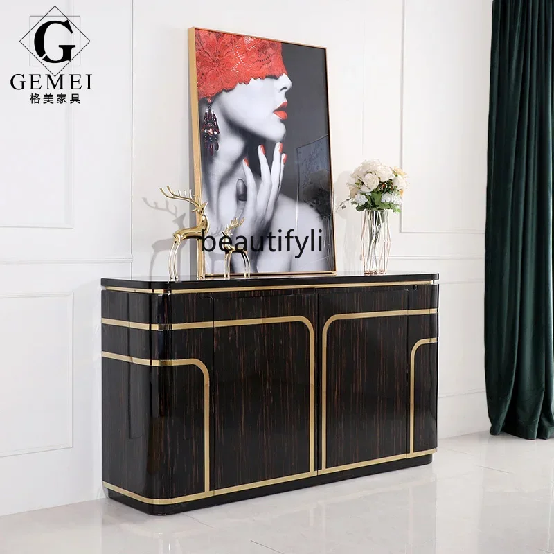 Cy56 Light luxury, living room partition decorative cabinet, modern simple Hong Kong-style dining side cabinet, solid wood baki
Cy56 Light luxury, living room partition decorative cabinet, modern simple Hong Kong-style dining side cabinet, solid wood baki