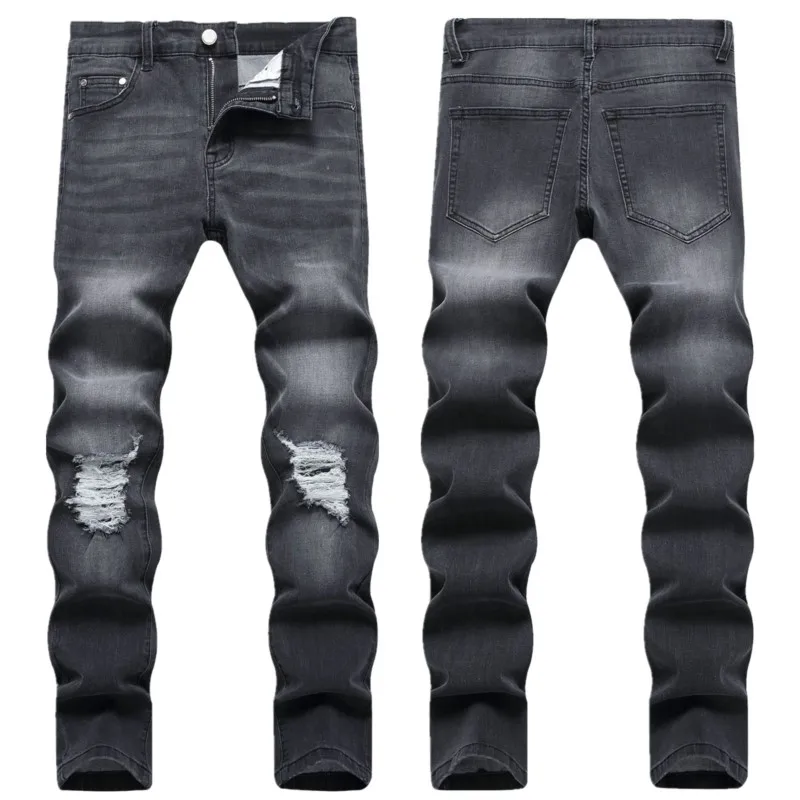 Classic Men Black Skinny Denim Jeans Male Ripped Stretch Slim Fit Jeans Trousers Streetwear Casual Long Pants
Classic Men Black Skinny Denim Jeans Male Ripped Stretch Slim Fit Jeans Trousers Streetwear Casual Long Pants