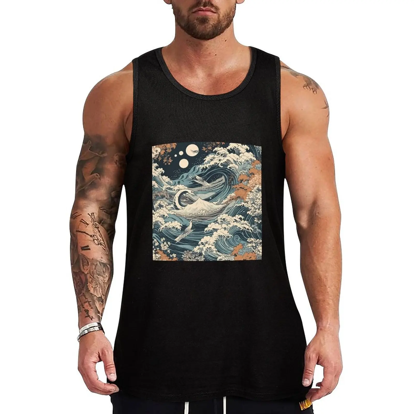 The Eternal Waves: A Hokusai & Kuniyoshi Tribute Tank Top gym training accessories Vest for boy Working vest
The Eternal Waves: A Hokusai & Kuniyoshi Tribute Tank Top gym training accessories Vest for boy Working vest