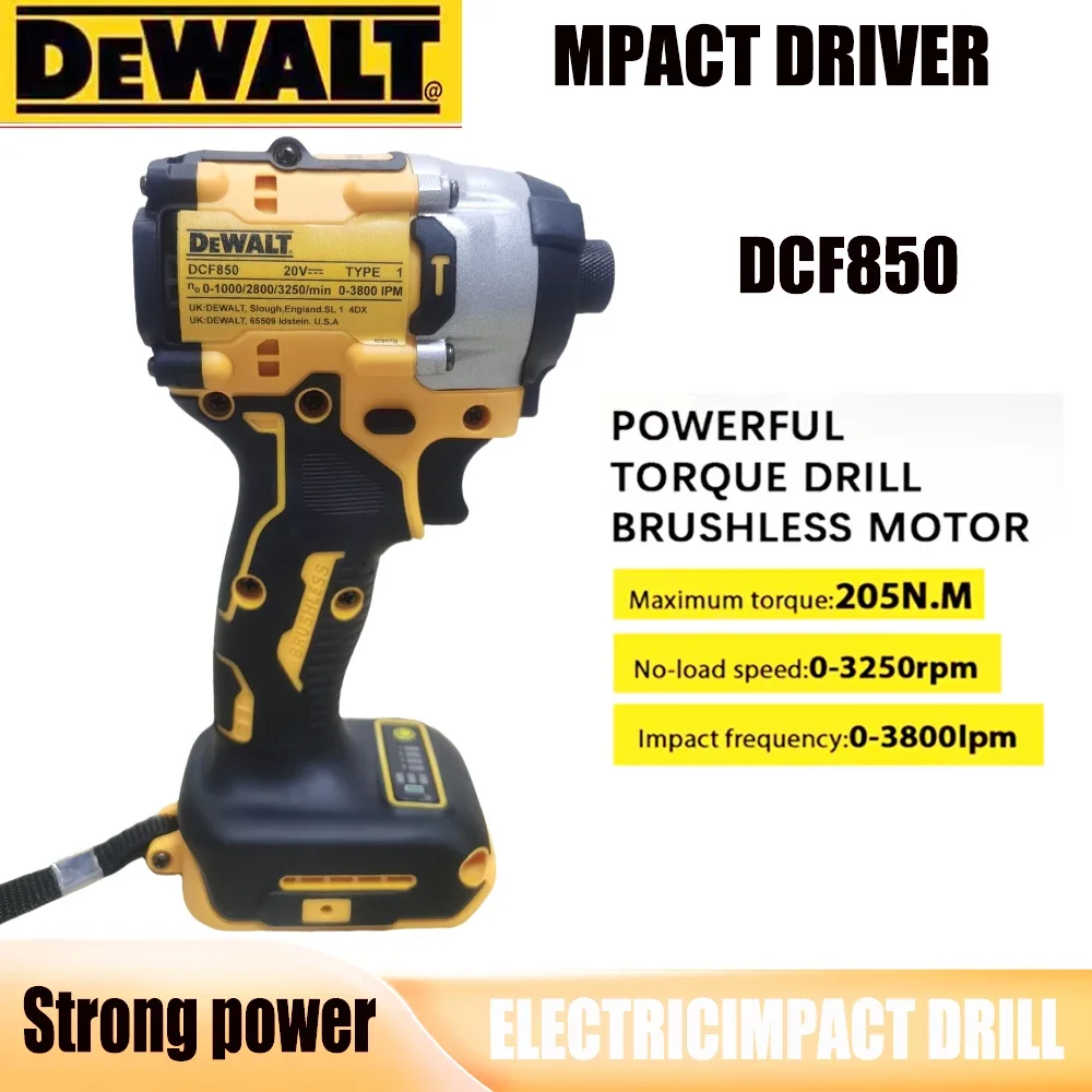 100% DEWALT DCF850 205NM brushless cordless screwdriver DEWALTrechargeable electric screwdriver 20V DEWALT electric tool battery
100% DEWALT DCF850 205NM brushless cordless screwdriver DEWALTrechargeable electric screwdriver 20V DEWALT electric tool battery