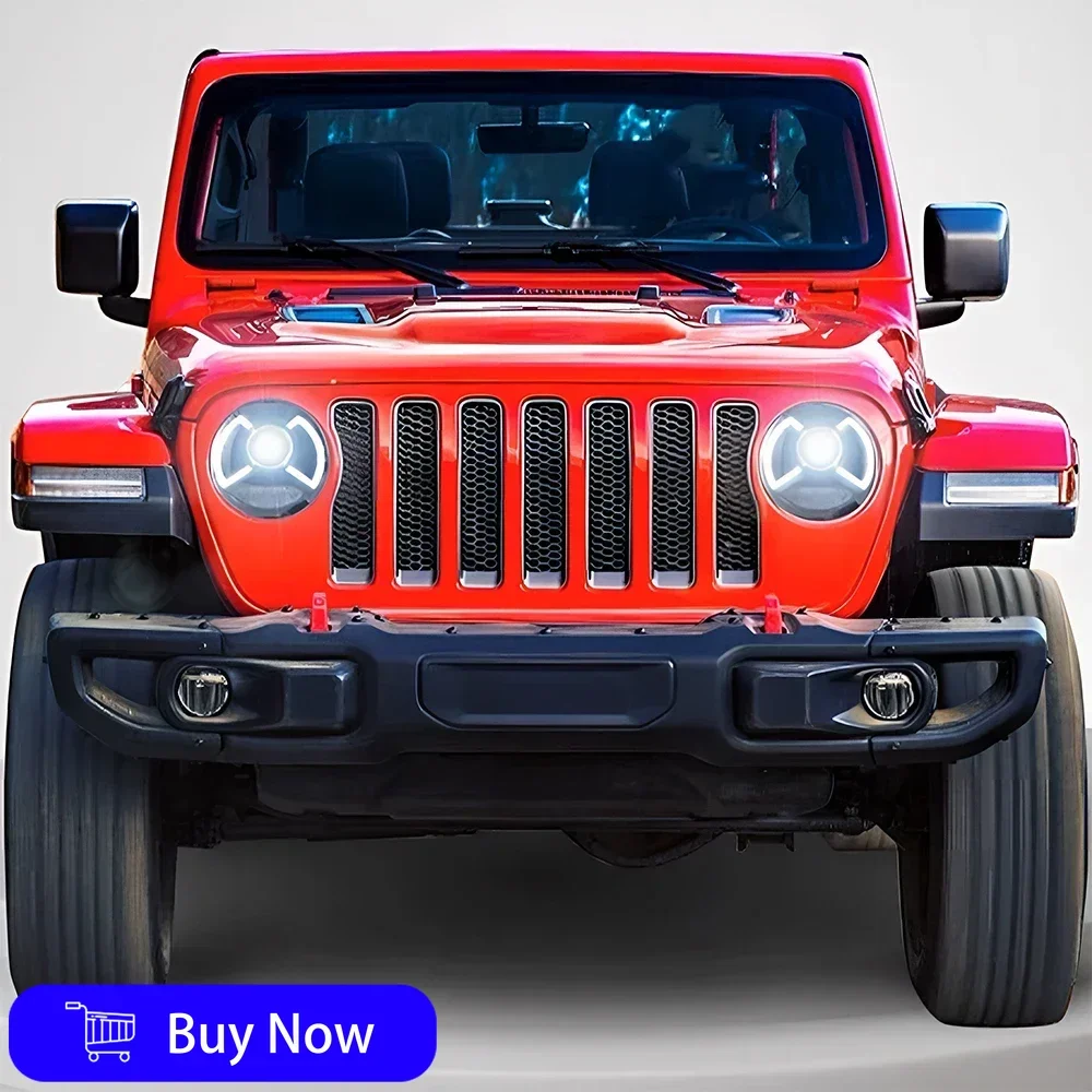Car Front Lamps For Jeep Wrangler 2018-2024 LED Car Headlight Assembly Upgrade High Quality Projector Dual lens Accessories
Car Front Lamps For Jeep Wrangler 2018-2024 LED Car Headlight Assembly Upgrade High Quality Projector Dual lens Accessories