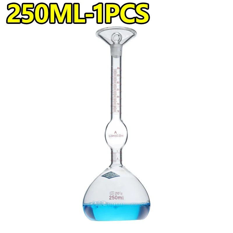 1 piece Lee's pycnometer 250ml solid pycnometer, precise scale 0.1ml
1 piece Lee's pycnometer 250ml solid pycnometer, precise scale 0.1ml