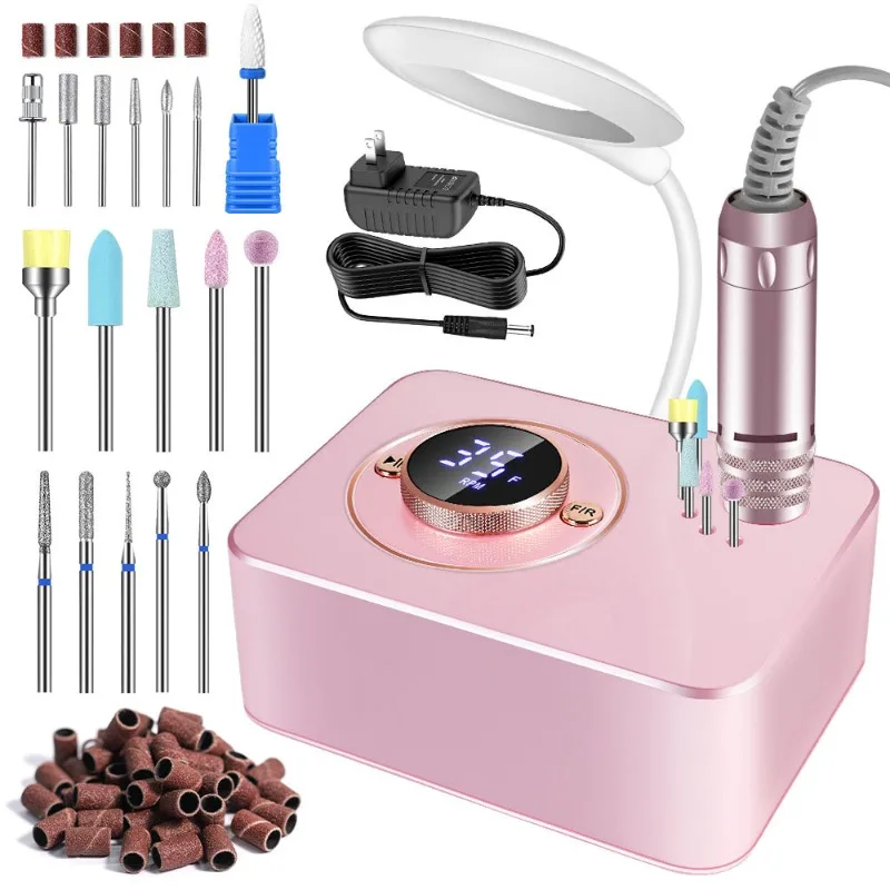 New nail polisher set, full set of tungsten steel grinding head, luminous light nail remover set
New nail polisher set, full set of tungsten steel grinding head, luminous light nail remover set