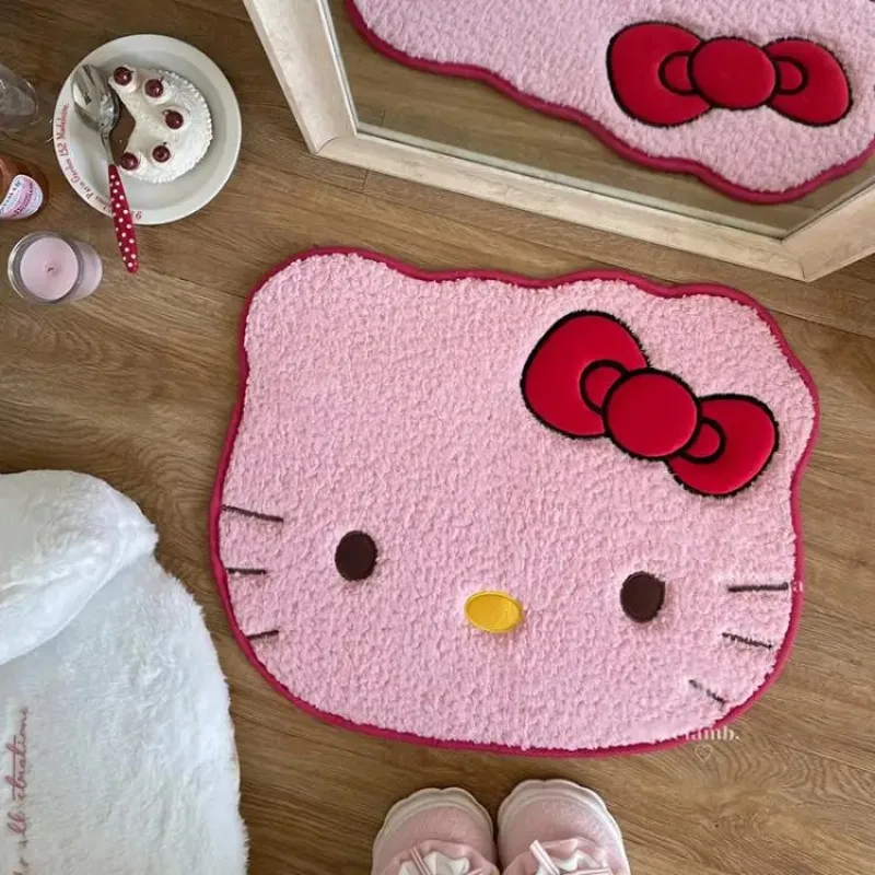 Kawaii Hello Kitty противоскользящий коврик для ванной, коврик с рисунком аниме, плюшевый коврик для спальни, гостиной, впитывающий быстросохнущий коврик для ванной, декор комнаты
Kawaii Hello Kitty противоскользящий коврик для ванной, коврик с рисунком аниме, плюшевый коврик для спальни, гостиной, впитывающий быстросохнущий коврик для ванной, декор комнаты