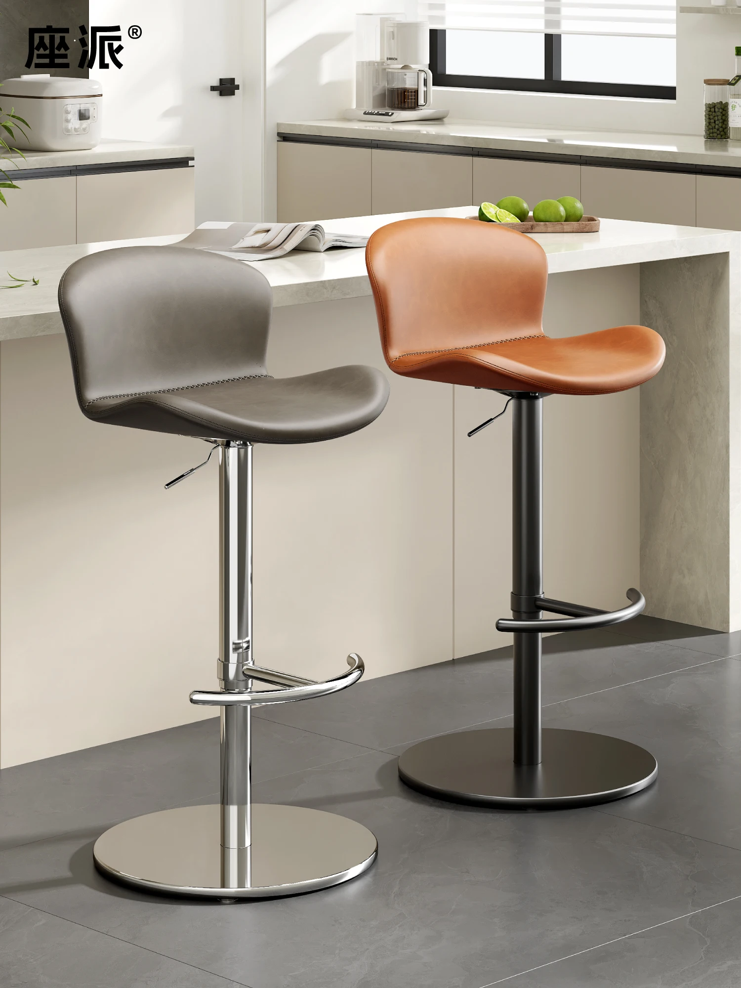 Bar chair Lifting chair Light luxury high-end home high stool Bar stool Island high chair Backrest high stool
Bar chair Lifting chair Light luxury high-end home high stool Bar stool Island high chair Backrest high stool