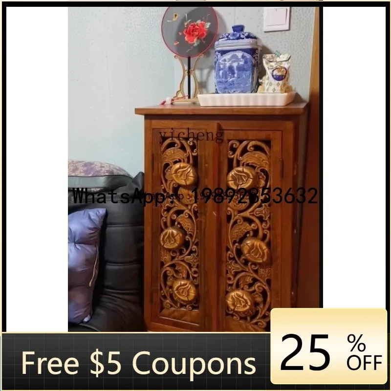 ACC Solid Wood Carved Cabinet Carving Living Room Wall-Mounted Entrance Furniture Storage Cabinet home decoration aessories
ACC Solid Wood Carved Cabinet Carving Living Room Wall-Mounted Entrance Furniture Storage Cabinet home decoration aessories
