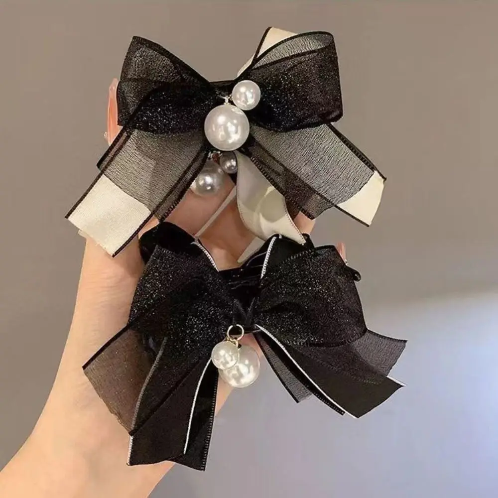 Pearl Bowknot Hair Claw Banana Clip Mesh Bowknot Ponytail Holder Hair Accessories Crab Clip Bowknot Vertical Clip Girls
Pearl Bowknot Hair Claw Banana Clip Mesh Bowknot Ponytail Holder Hair Accessories Crab Clip Bowknot Vertical Clip Girls