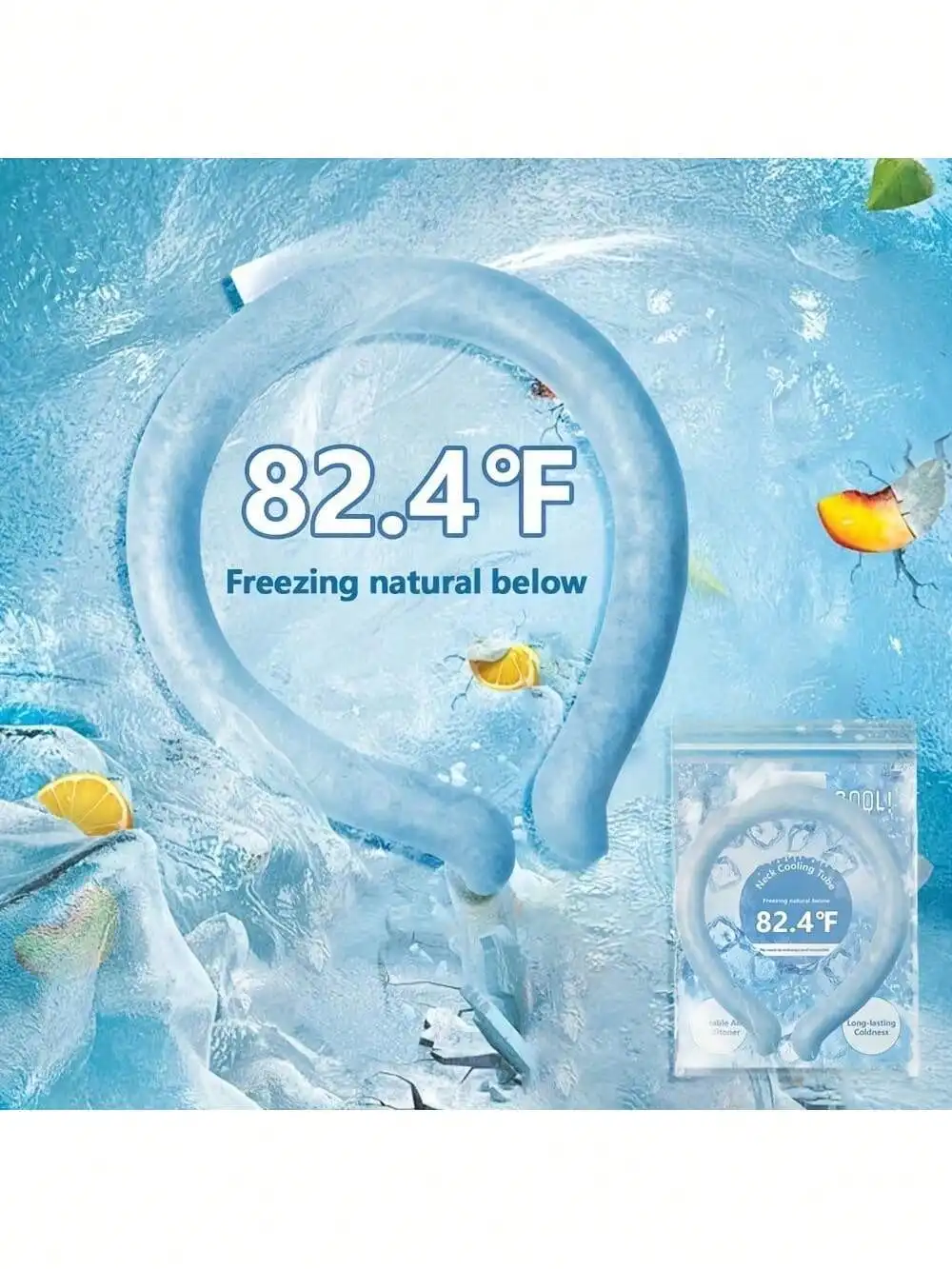 Neck Cooling Tube Wraps Ice Ring Neck Cooler Personal Ice Pack Wrap For Hot Weather Gel Reusable Wearable Gel Cooling For Summer Heat Hot Flashes Freezer Below 64.4℉
Neck Cooling Tube Wraps Ice Ring Neck Cooler Personal Ice Pack Wrap For Hot Weather Gel Reusable Wearable Gel Cooling For Summer Heat Hot Flashes Freezer Below 64.4℉