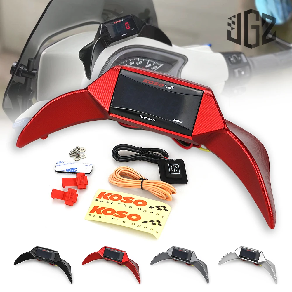 Motorcycle Tachometer KOSO LCD Display Digital Speedomter CNC Aluminum Frame Cover for VESPA SPRINT PRIMAVERA 150 2013 - 2021
Motorcycle Tachometer KOSO LCD Display Digital Speedomter CNC Aluminum Frame Cover for VESPA SPRINT PRIMAVERA 150 2013 - 2021