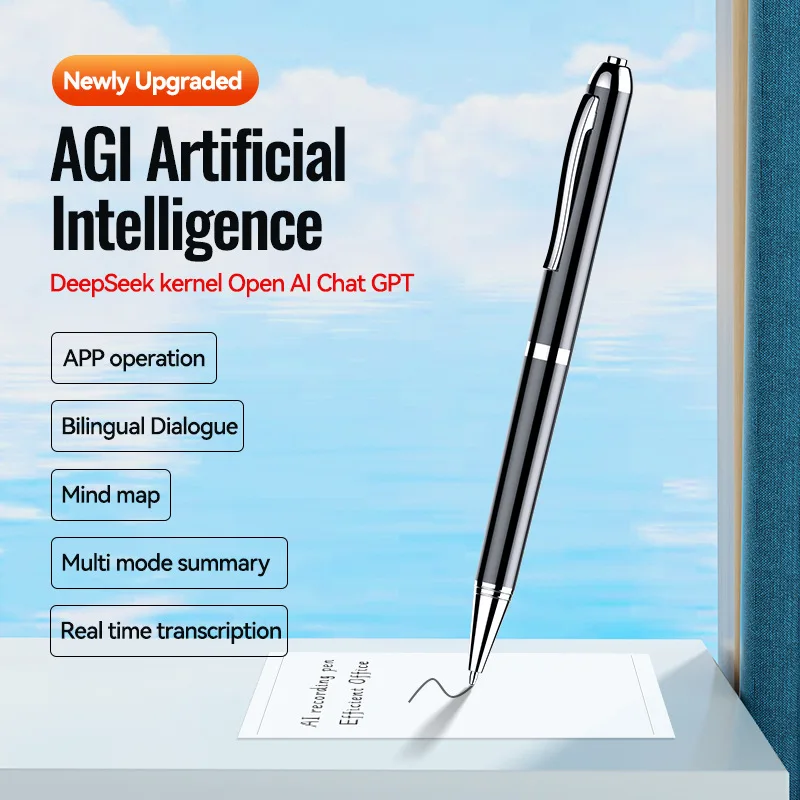 New Q90A AI Recorder ChatGPT Intelligent Transcription Bilingual Dialogue Translation Recording Pen APP Controls Recorder
New Q90A AI Recorder ChatGPT Intelligent Transcription Bilingual Dialogue Translation Recording Pen APP Controls Recorder