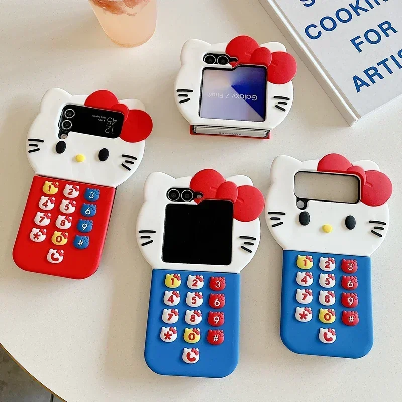 Чехол для телефона Samsung Galaxy Z Flip 6 5 3D Стереоскопический милый мультфильм Sanrio Hello Kitty Мягкая силиконовая задняя крышка для Z Flip 3 4
Чехол для телефона Samsung Galaxy Z Flip 6 5 3D Стереоскопический милый мультфильм Sanrio Hello Kitty Мягкая силиконовая задняя крышка для Z Flip 3 4