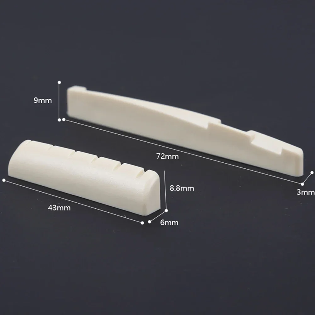 2 Sets 4 Pcs 6 String Acoustic Guitar Bone Bridge Saddle 72mm And Nut 43mm Cow Bone Nut Top Folk Pillow Folk Bottom Pillow
2 Sets 4 Pcs 6 String Acoustic Guitar Bone Bridge Saddle 72mm And Nut 43mm Cow Bone Nut Top Folk Pillow Folk Bottom Pillow