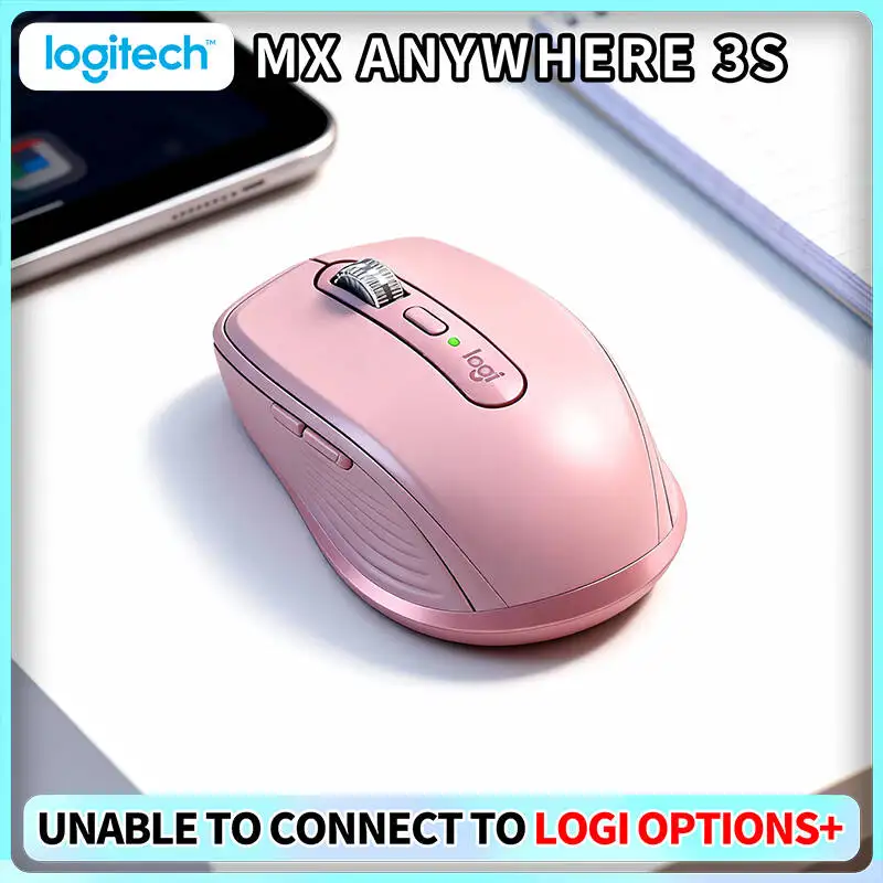 High-Performance MX Anywhere 3S - 8K DPI, Hyper-Scroll, Compact, Perfect for Tea Fair & Cashier Counter