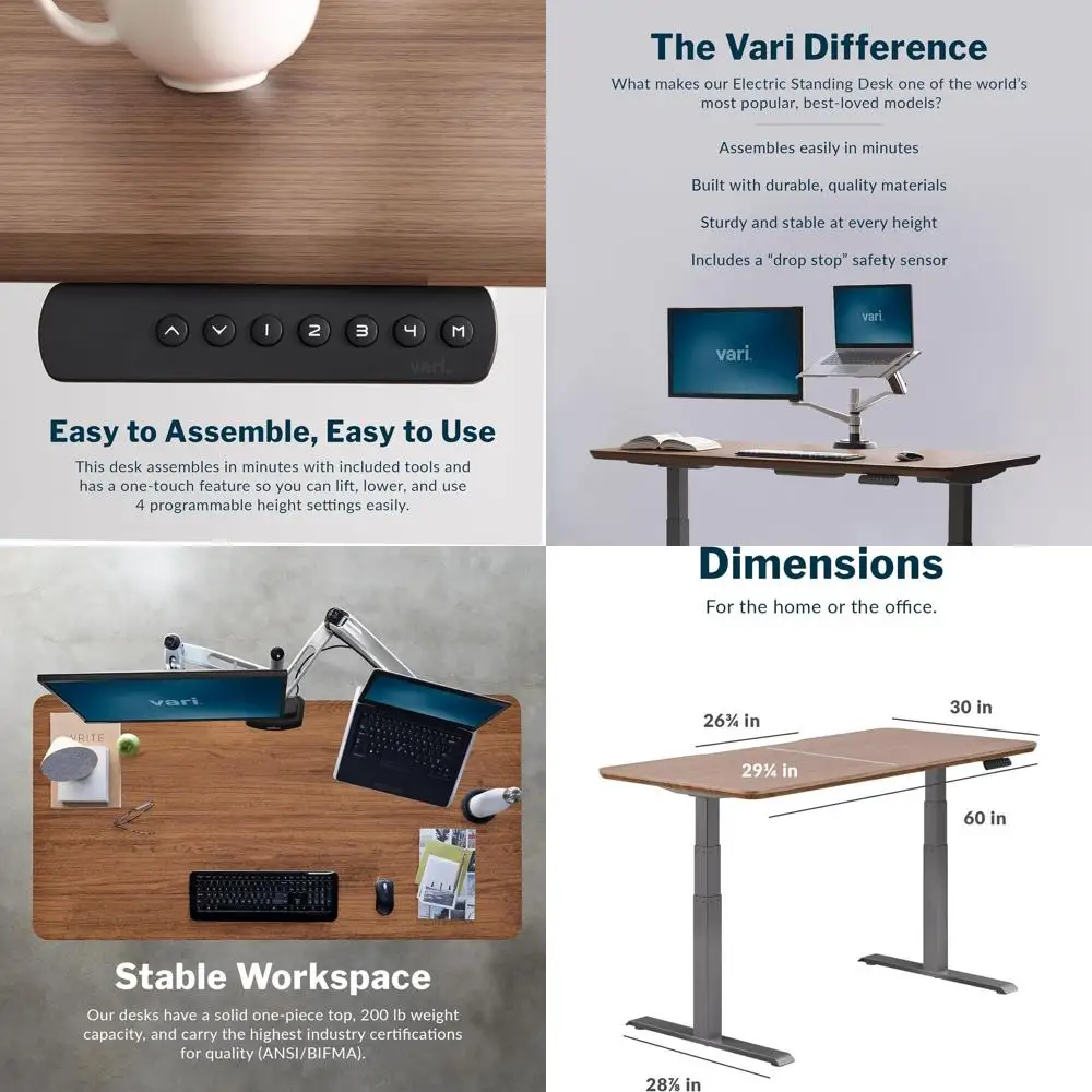 Электрический регулируемый по высоте стол 60x30 с двумя моторами, памятью настроек, Т-образной опорой, отделкой под орех для домашнего офиса
Электрический регулируемый по высоте стол 60x30 с двумя моторами, памятью настроек, Т-образной опорой, отделкой под орех для домашнего офиса
