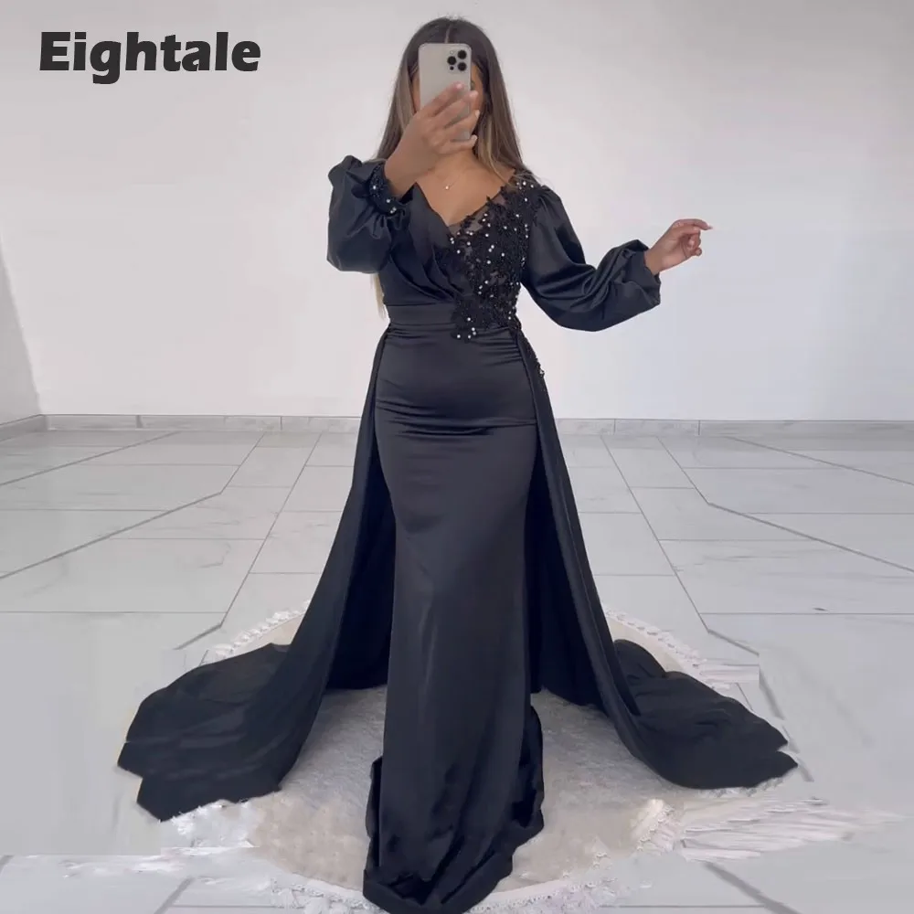Eightale Royal Blue Evening Dress for Wedding Party V-Neck Beaded Long Sleeve Formal Occasions Satin Prom Gowns abendkleid damen
Eightale Royal Blue Evening Dress for Wedding Party V-Neck Beaded Long Sleeve Formal Occasions Satin Prom Gowns abendkleid damen