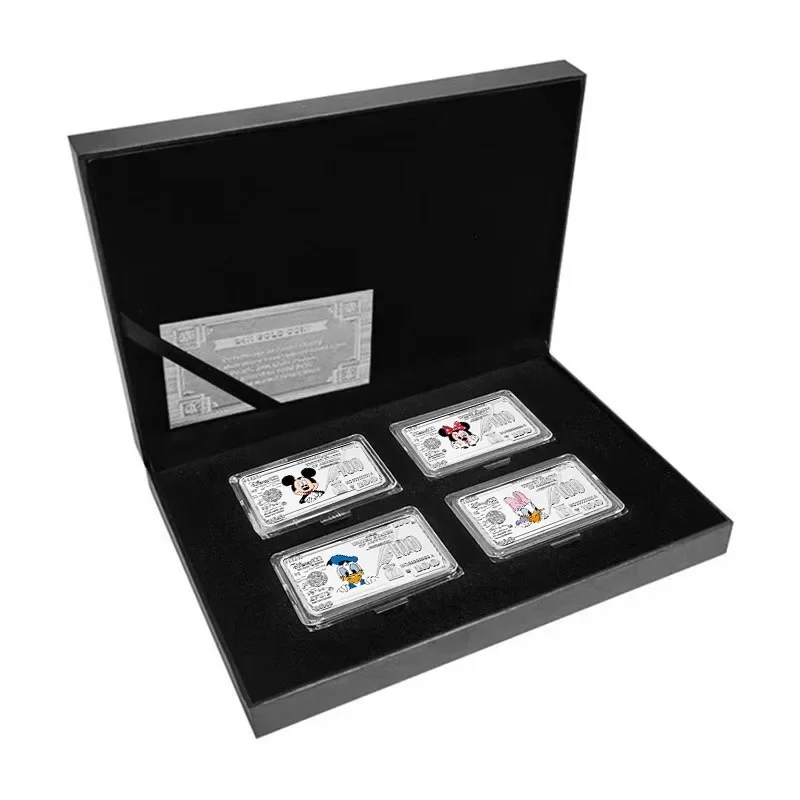 Disney Mickey Mouse Silver Plated Commorative Coin 100 US Dollar Bullion metal bar badge Children Birthday Gift Cartoon Coin
Disney Mickey Mouse Silver Plated Commorative Coin 100 US Dollar Bullion metal bar badge Children Birthday Gift Cartoon Coin