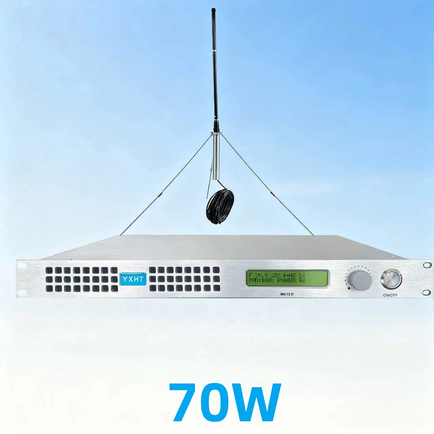 HP- High-Quality 70W FM Transmitter with Antenna & Cable – Stable Performance for Commercial Radio Program Transmission
HP- High-Quality 70W FM Transmitter with Antenna & Cable – Stable Performance for Commercial Radio Program Transmission